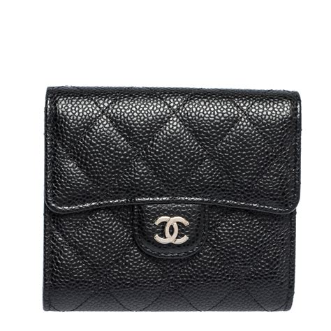 chanel black and white quilted wallet|Chanel wallet online store.